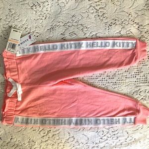 CLEARANCE NWT, Hello Kitty, Pink Track Joggers Pants, sz. 2T